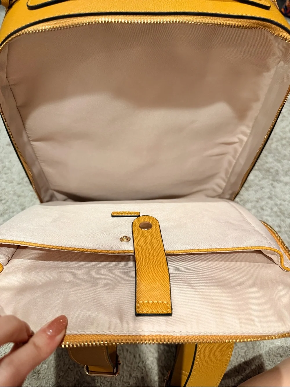CALPAK laptop backpack Mustard - Designer Style